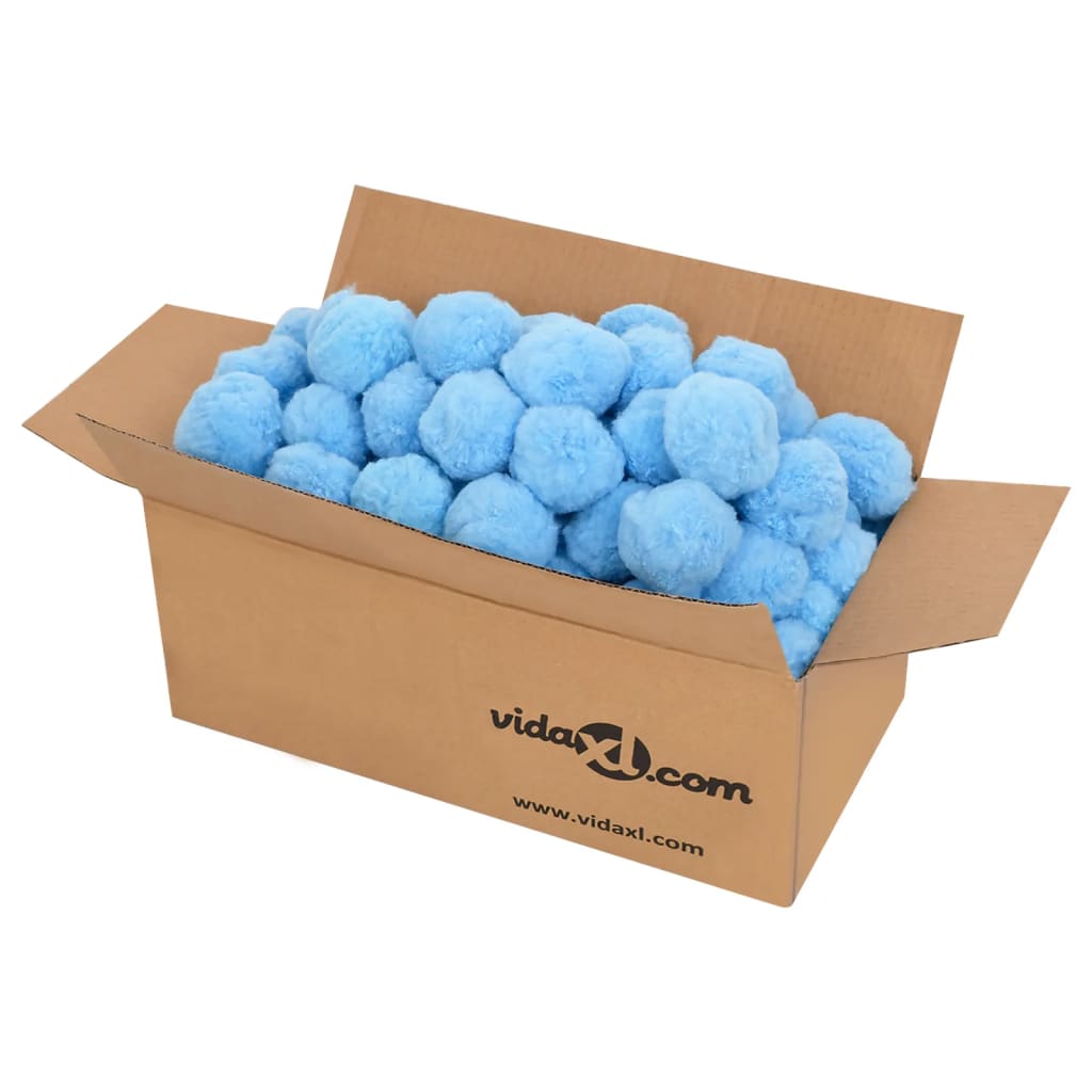 vidaXL Anti Bacteria Pool Filter Balls Blue 2100 g Polyethylene