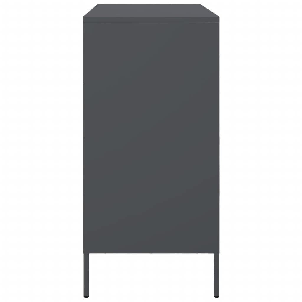 vidaXL Sideboard Anthracite 68x39x79 cm Steel