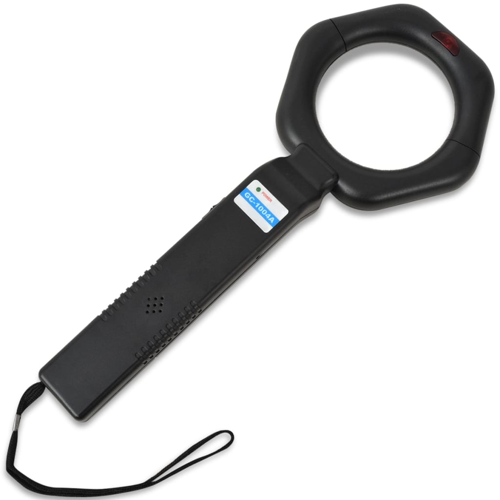 vidaXL Handheld Metal Detector Black