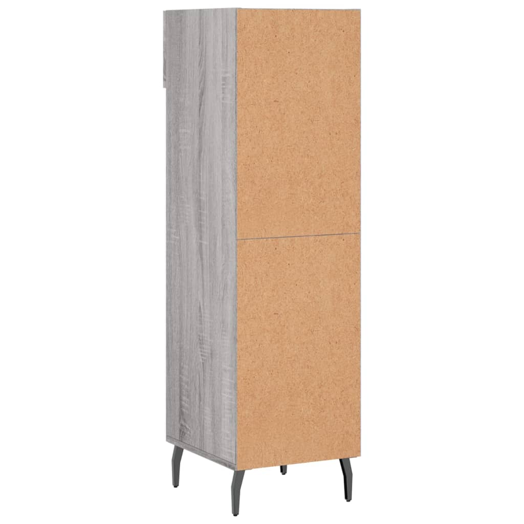 vidaXL Shoe Cabinet Grey Sonoma 30x35x105 cm Engineered Wood