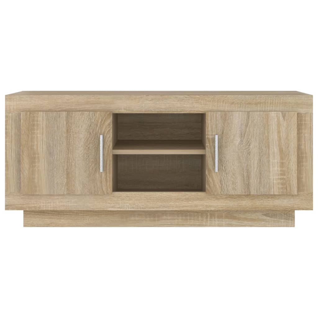 vidaXL TV Cabinet Sonoma Oak 102x35x45 cm Engineered Wood