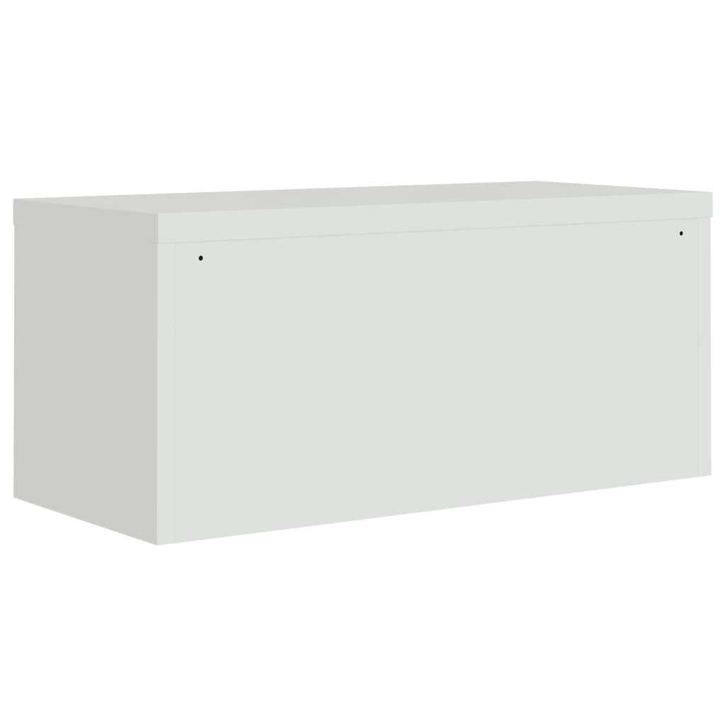 vidaXL File Cabinet Light Grey 90x40x240 cm Steel