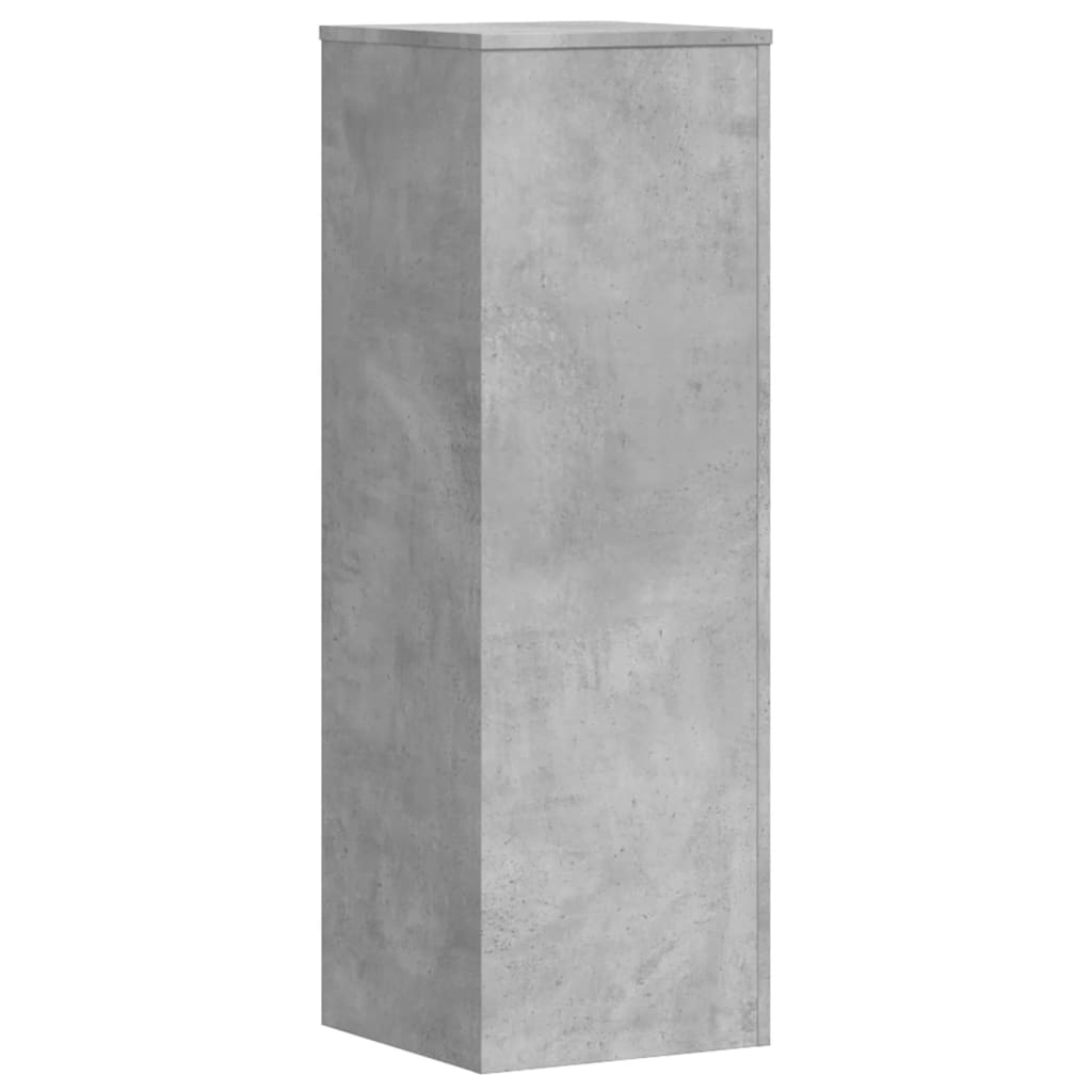 vidaXL Plant Stand Concrete Grey 33x33x100 cm Engineered Wood