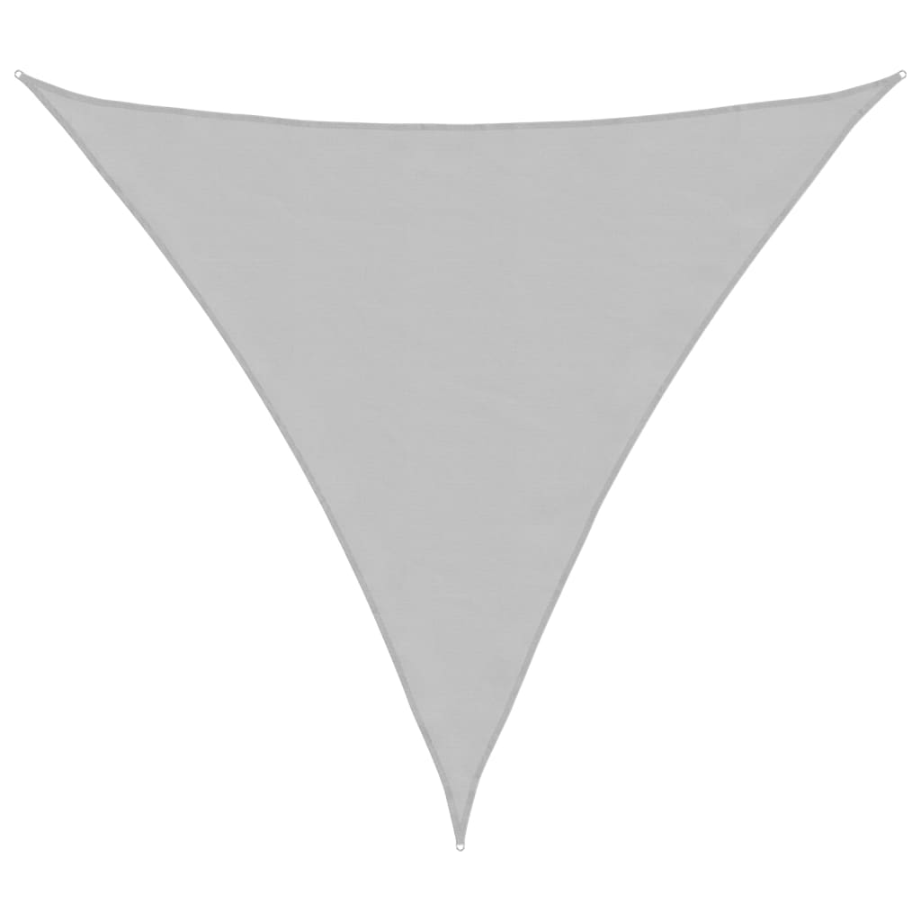 vidaXL Sun Shade Sail Light Grey 4x4x4 m 100% Polyester Oxford