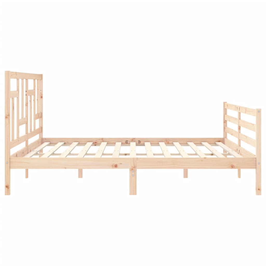 vidaXL Bed Frame without Mattress 200x200 cm Solid Wood