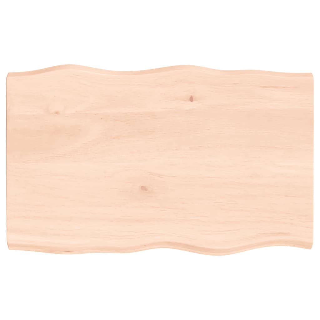 vidaXL Table Top 80x50x(2-4) cm Untreated Solid Wood Live Edge