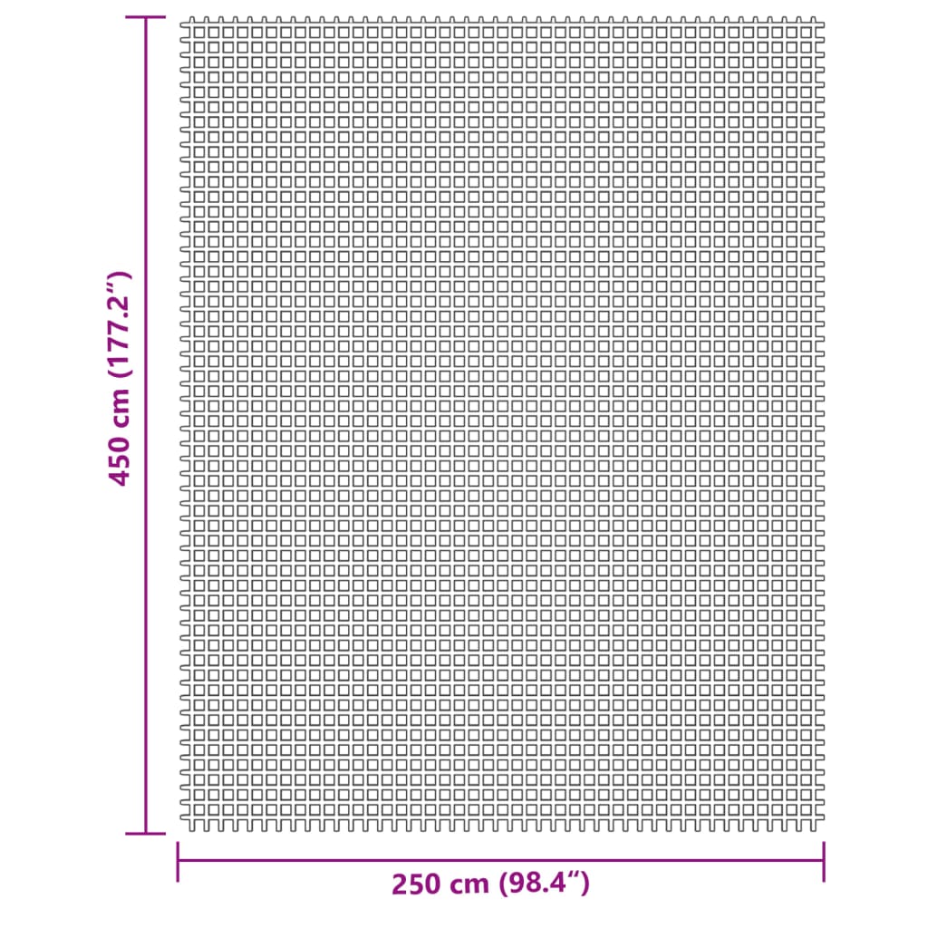 vidaXL Camping Floor Mat Cream 4.5x2.5 m