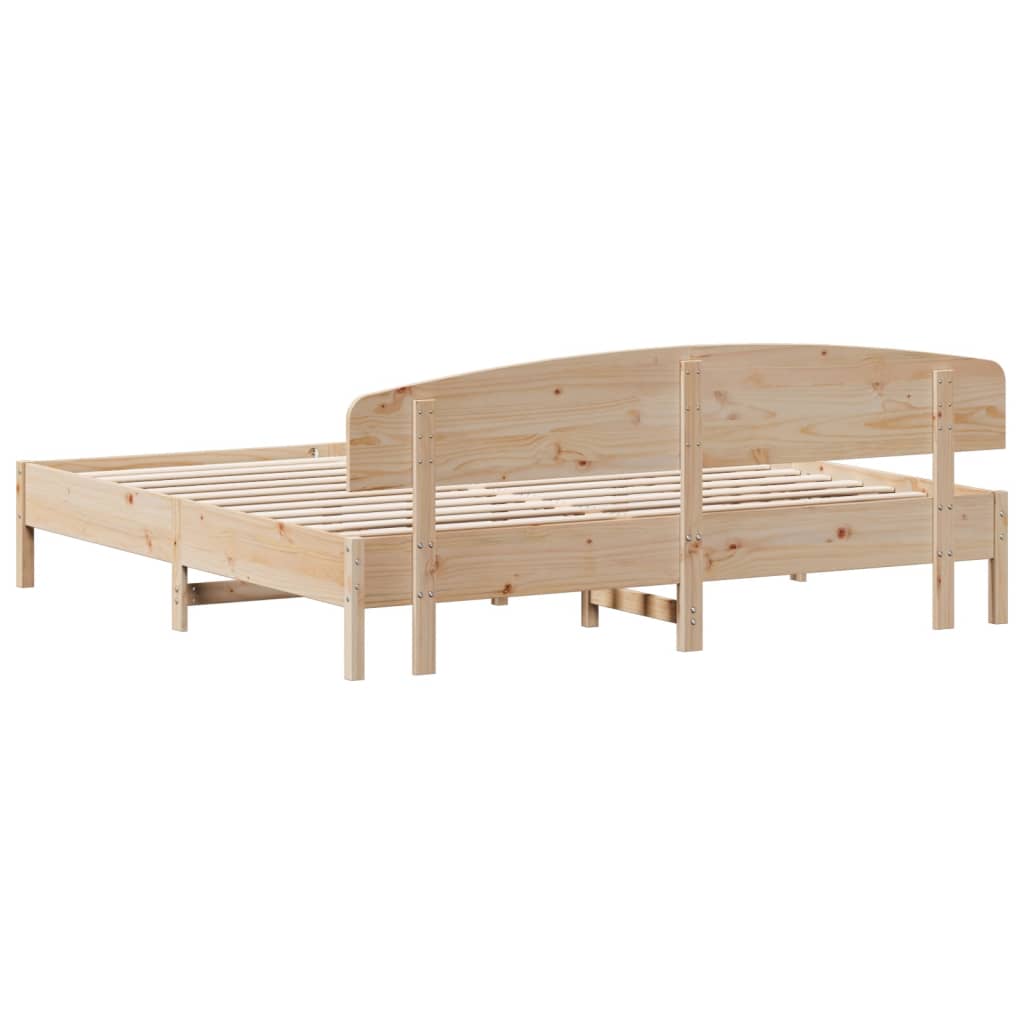 vidaXL Bed Frame without Mattress 200x200 cm Solid Wood Pine