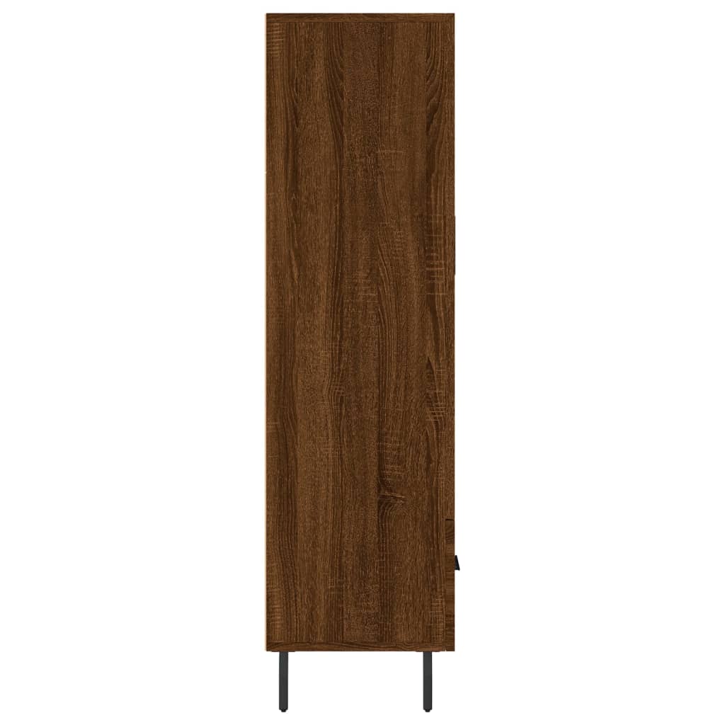 vidaXL Highboard Brown Oak 69.5x31x115 cm Engineered Wood