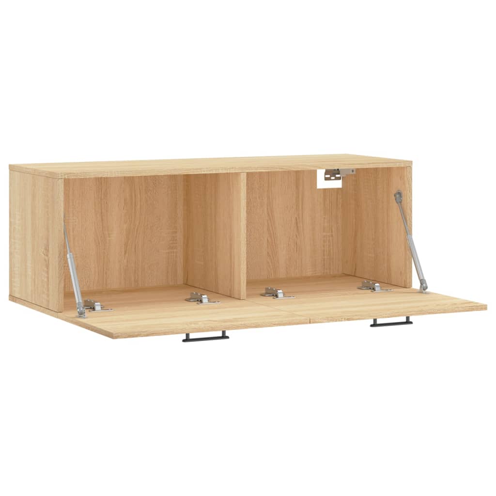 vidaXL Wall Cabinet Sonoma Oak 100x36.5x35 cm Engineered Wood