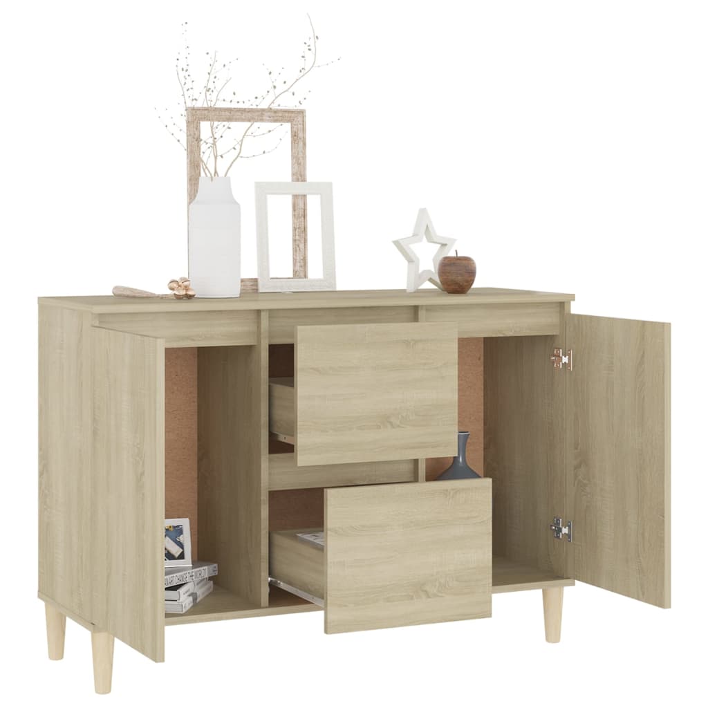 vidaXL Sideboard Sonoma Oak 101x35x70 cm Engineered Wood