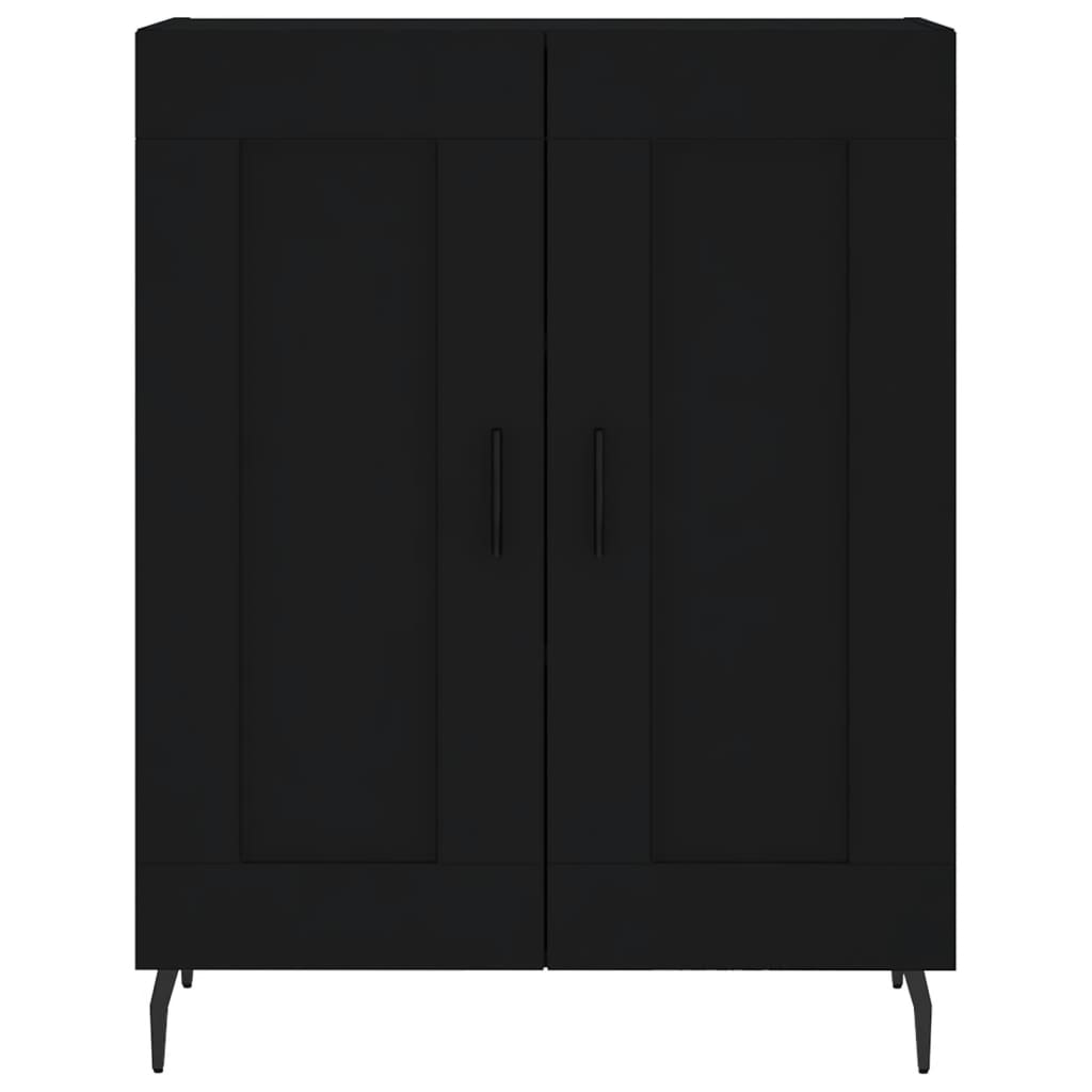 vidaXL Highboard Black 69.5x34x180 cm Engineered Wood