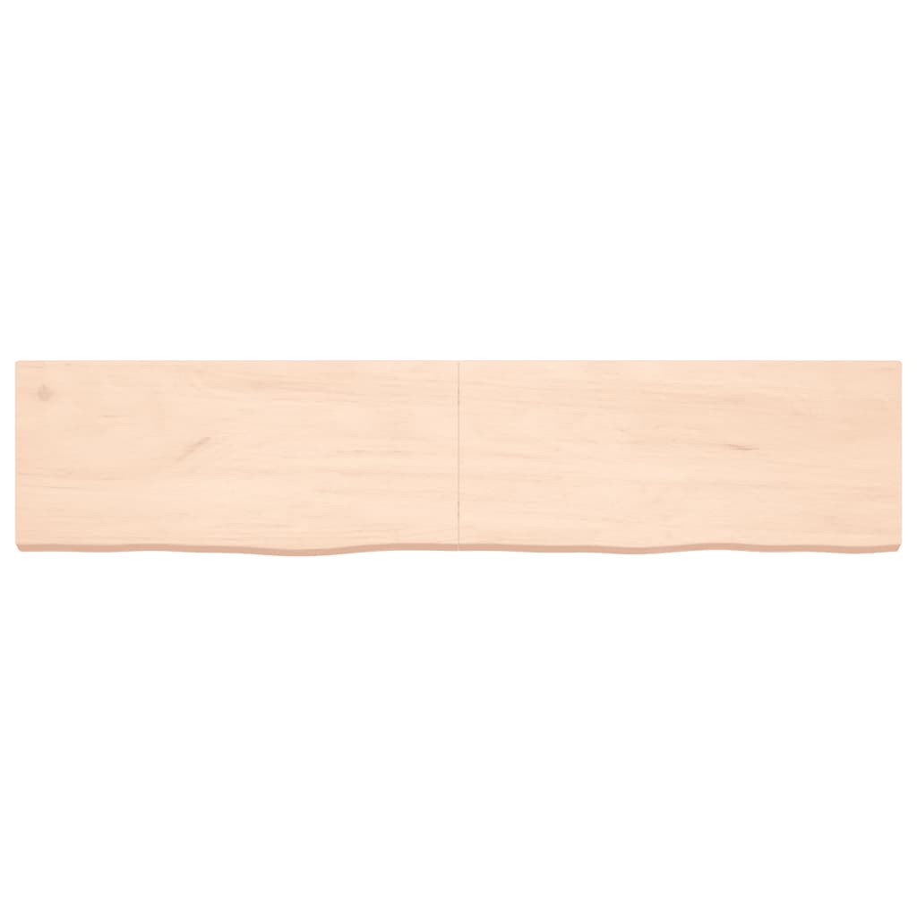 vidaXL Table Top 180x40x(2-6) cm Untreated Solid Wood Oak