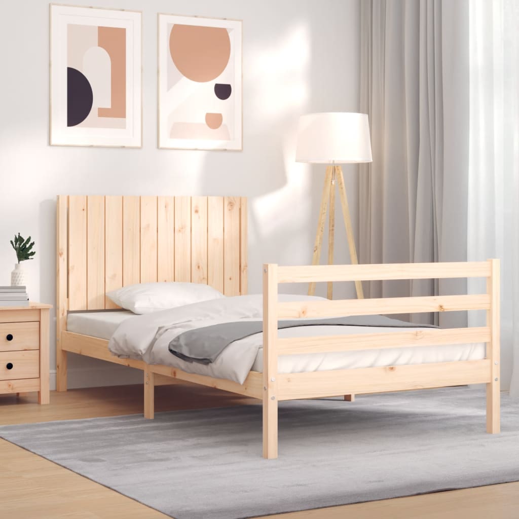 vidaXL Bed Frame without Mattress 100x200 cm Solid Wood