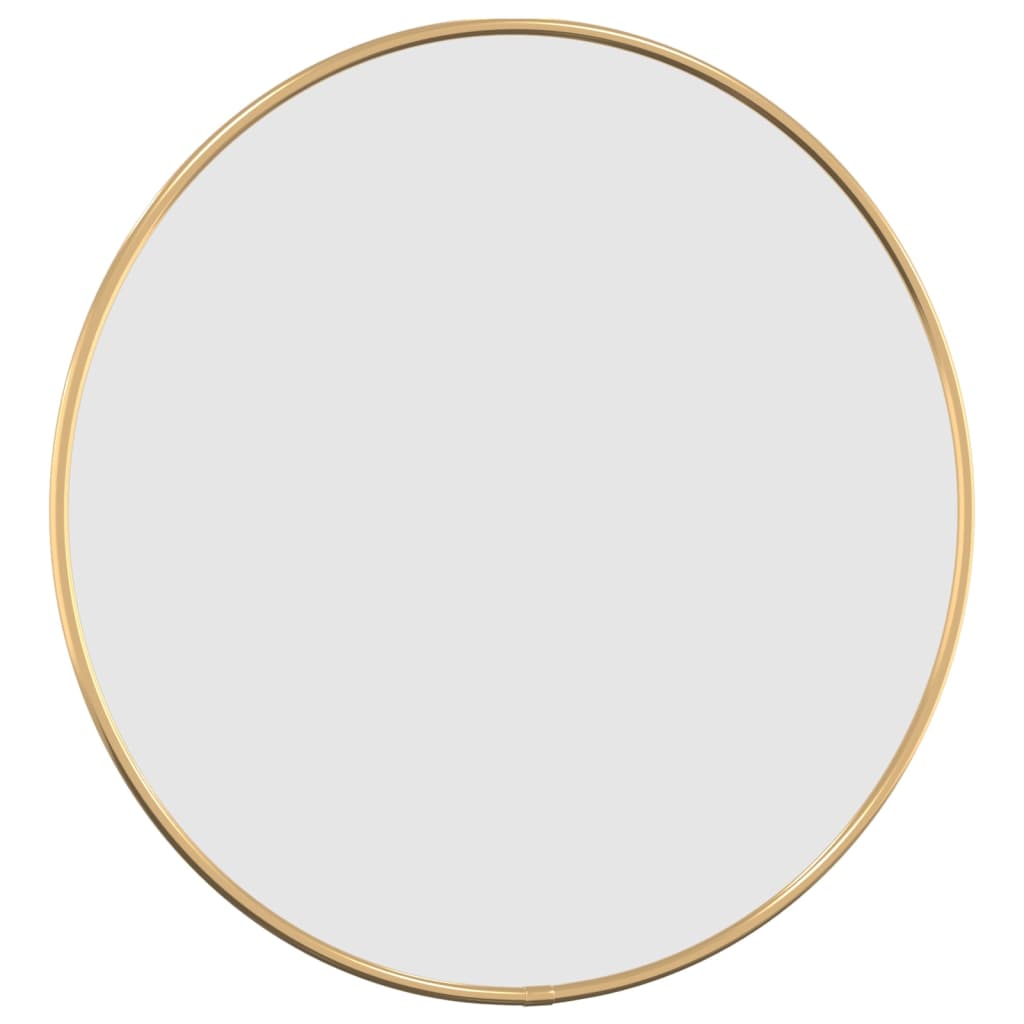 vidaXL Wall Mirror Gold Ø 40 cm Round