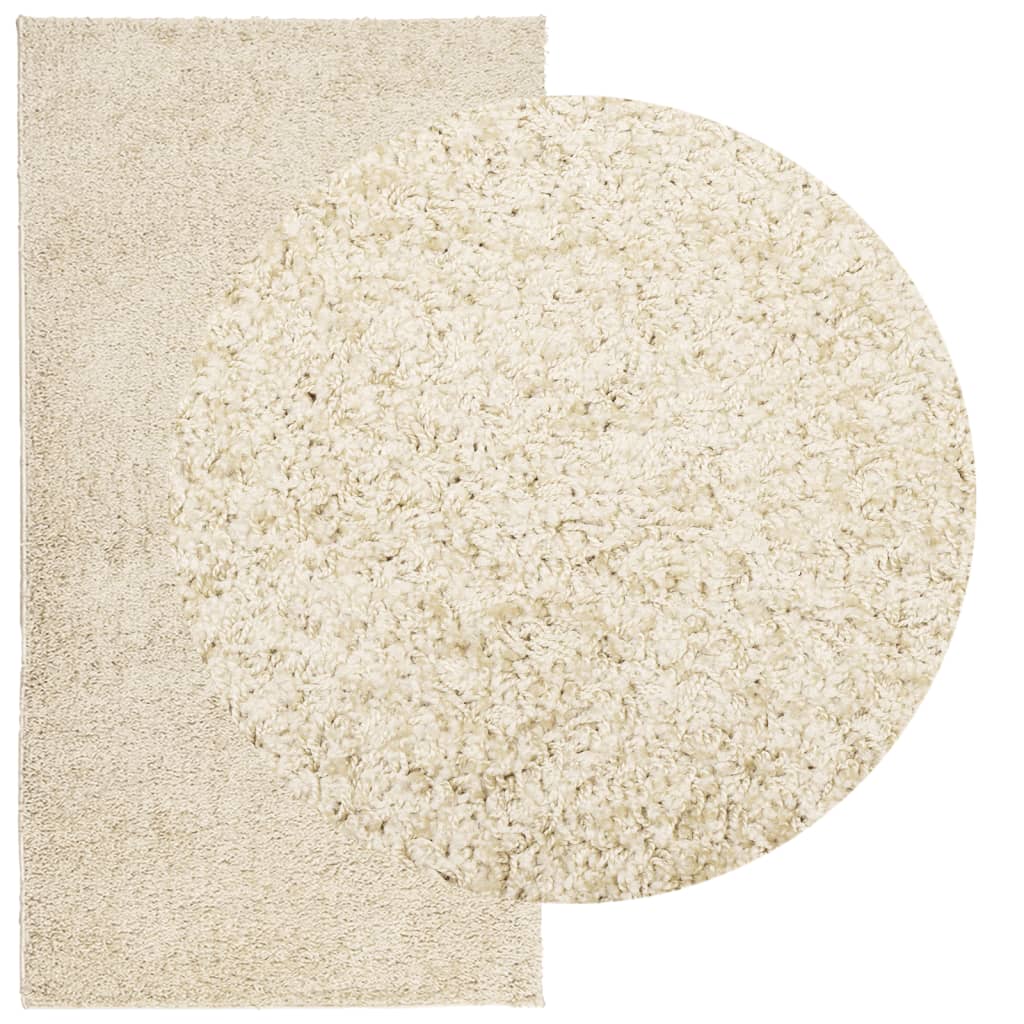 vidaXL Shaggy Rug PAMPLONA High Pile Modern Gold 80x150 cm