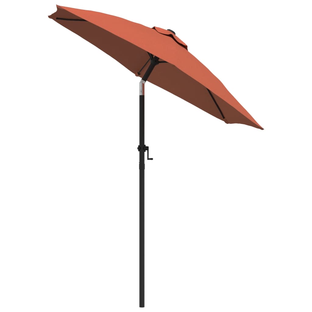 vidaXL Garden Parasol Terracotta 200x224 cm Aluminium