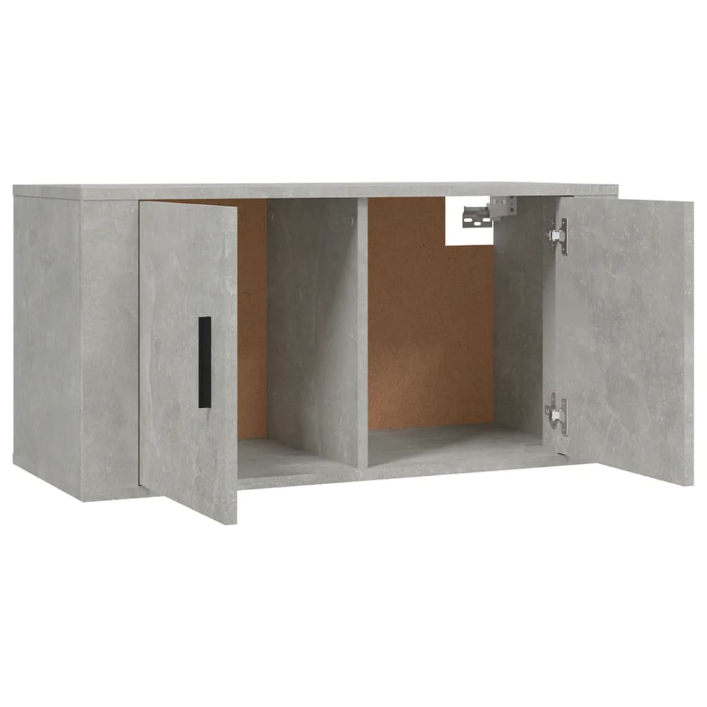 vidaXL 2 Piece TV Cabinet Set Concrete Grey Engineered Wood