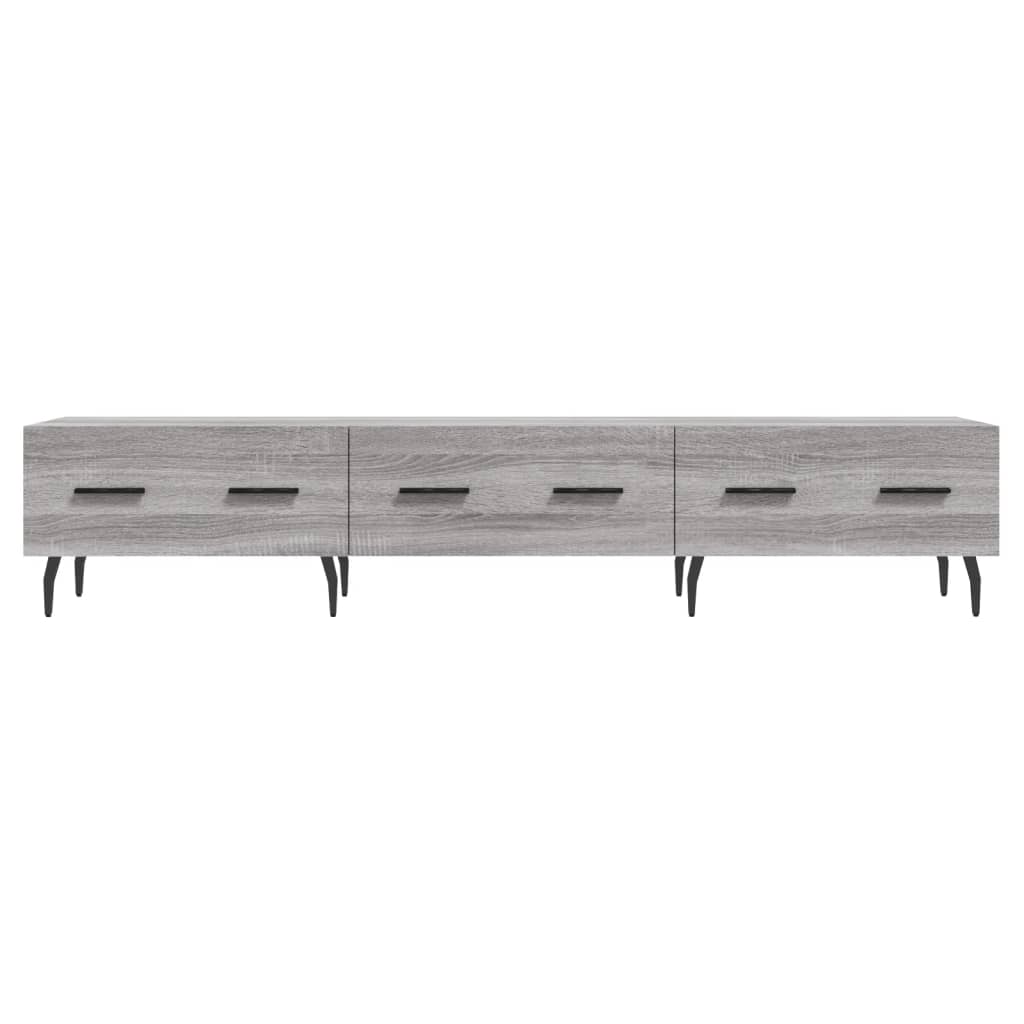 vidaXL TV Cabinet Grey Sonoma 150x36x30 cm Engineered Wood