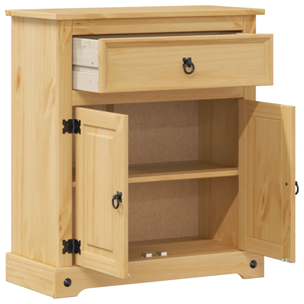 vidaXL Bathroom Cabinet Corona 70x33x80 cm Solid Wood Pine