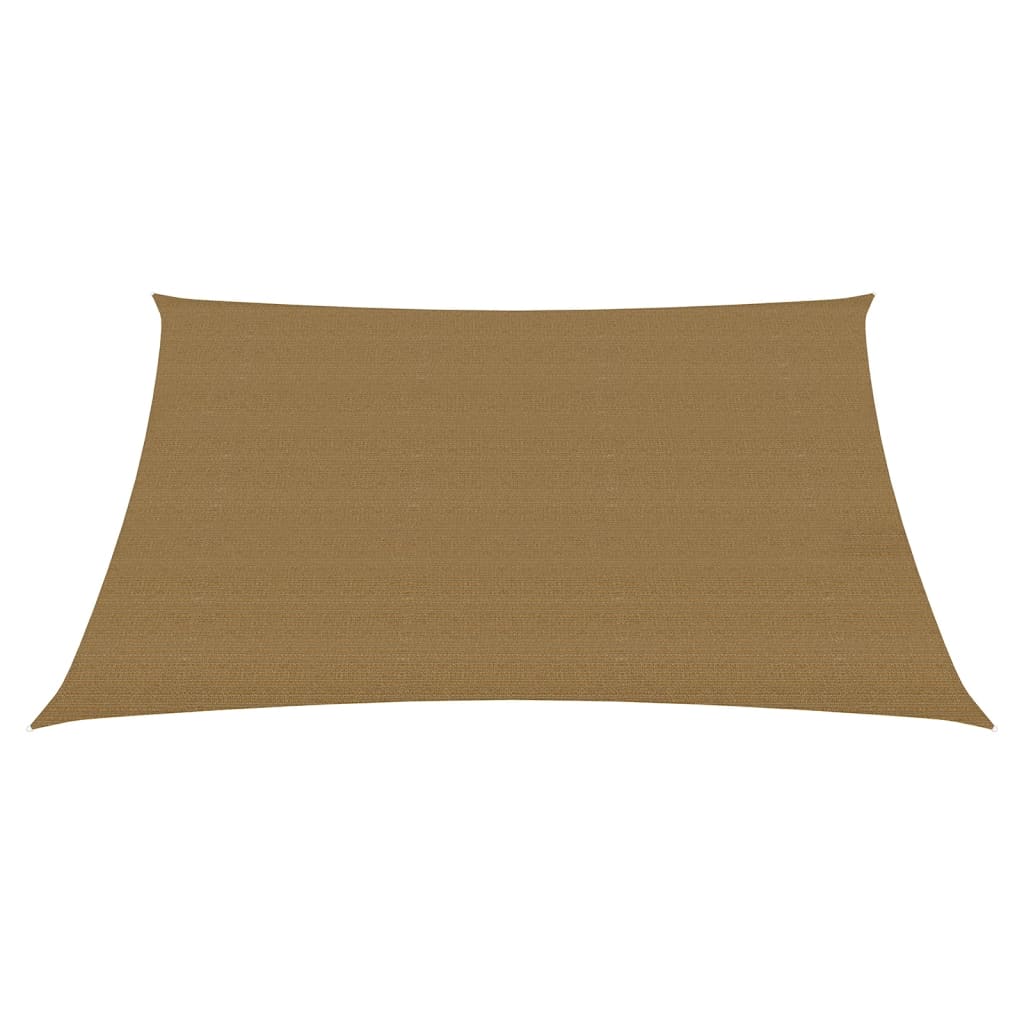 vidaXL Sunshade Sail 160 g/m² Taupe 2x2.5 m HDPE