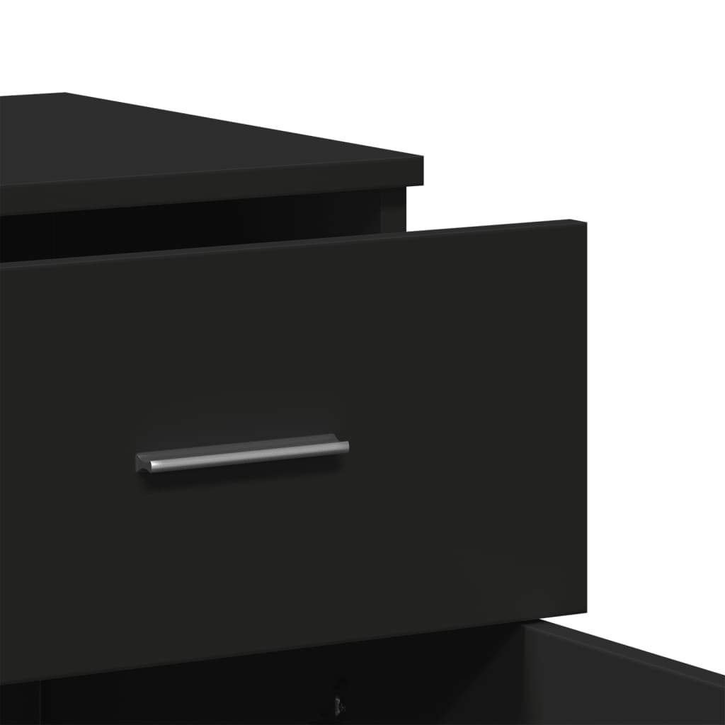 vidaXL Sideboard Black 79x38x80 cm Engineered Wood