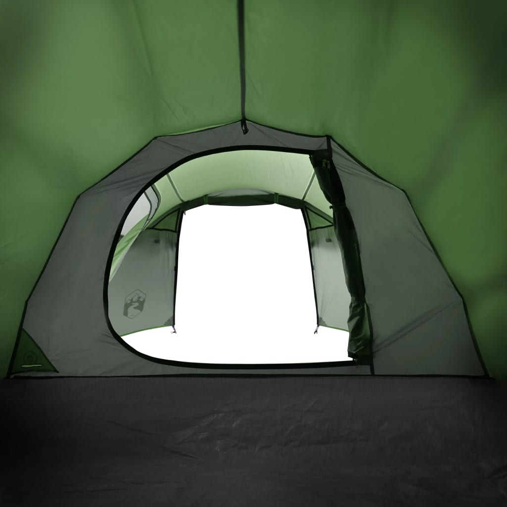 vidaXL Camping Tent Tunnel 3-Person Green Waterproof