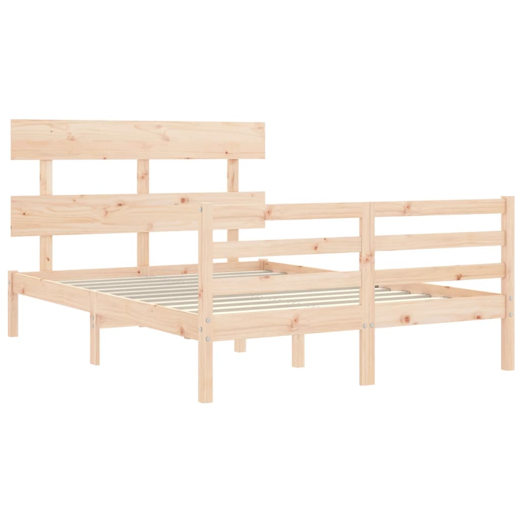 vidaXL Bed Frame without Mattress 120x200 cm Solid Wood