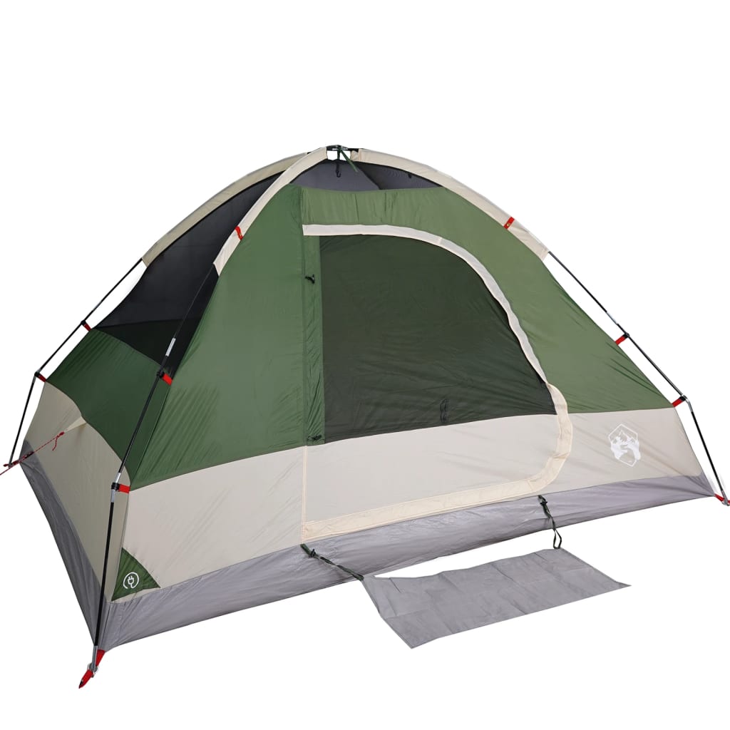 vidaXL Family Tent Dome 6-Person Green Waterproof