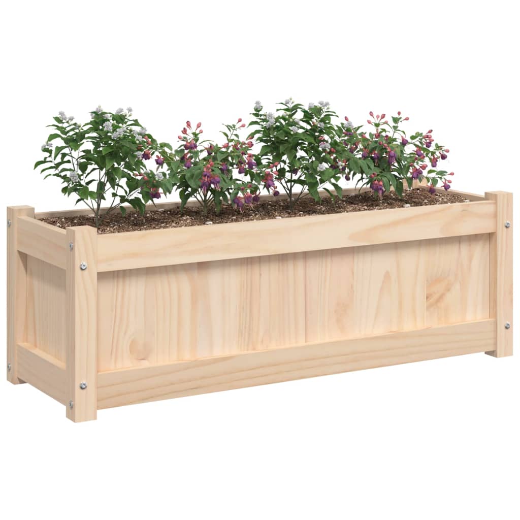 vidaXL Garden Planters 2 pcs Solid Wood Pine