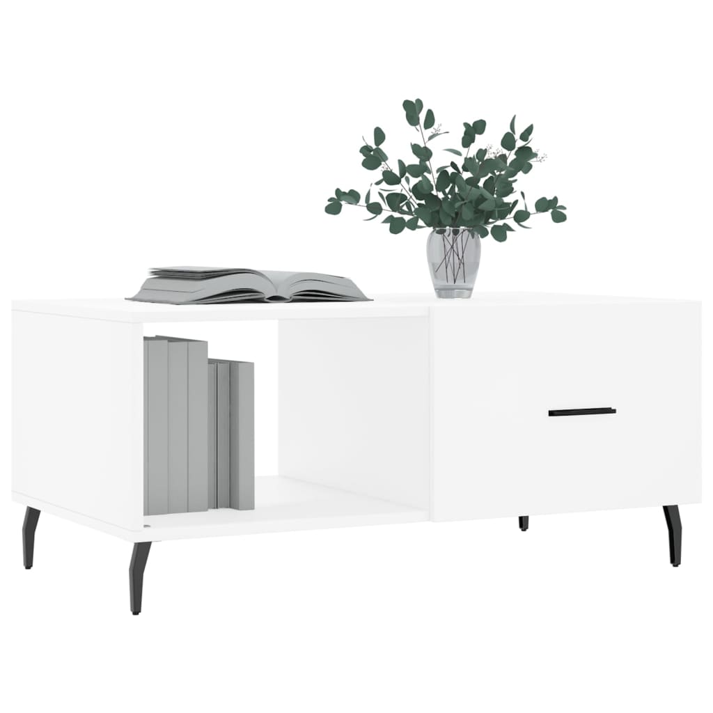 vidaXL Coffee Table White 90x50x40 cm Engineered Wood