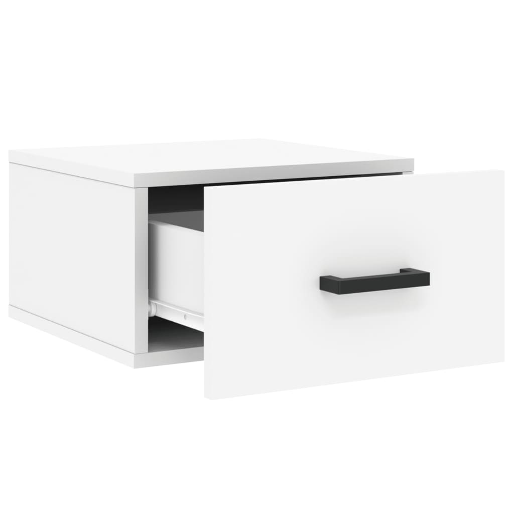 vidaXL Wall-mounted Bedside Cabinets 2 pcs White 35x35x20 cm