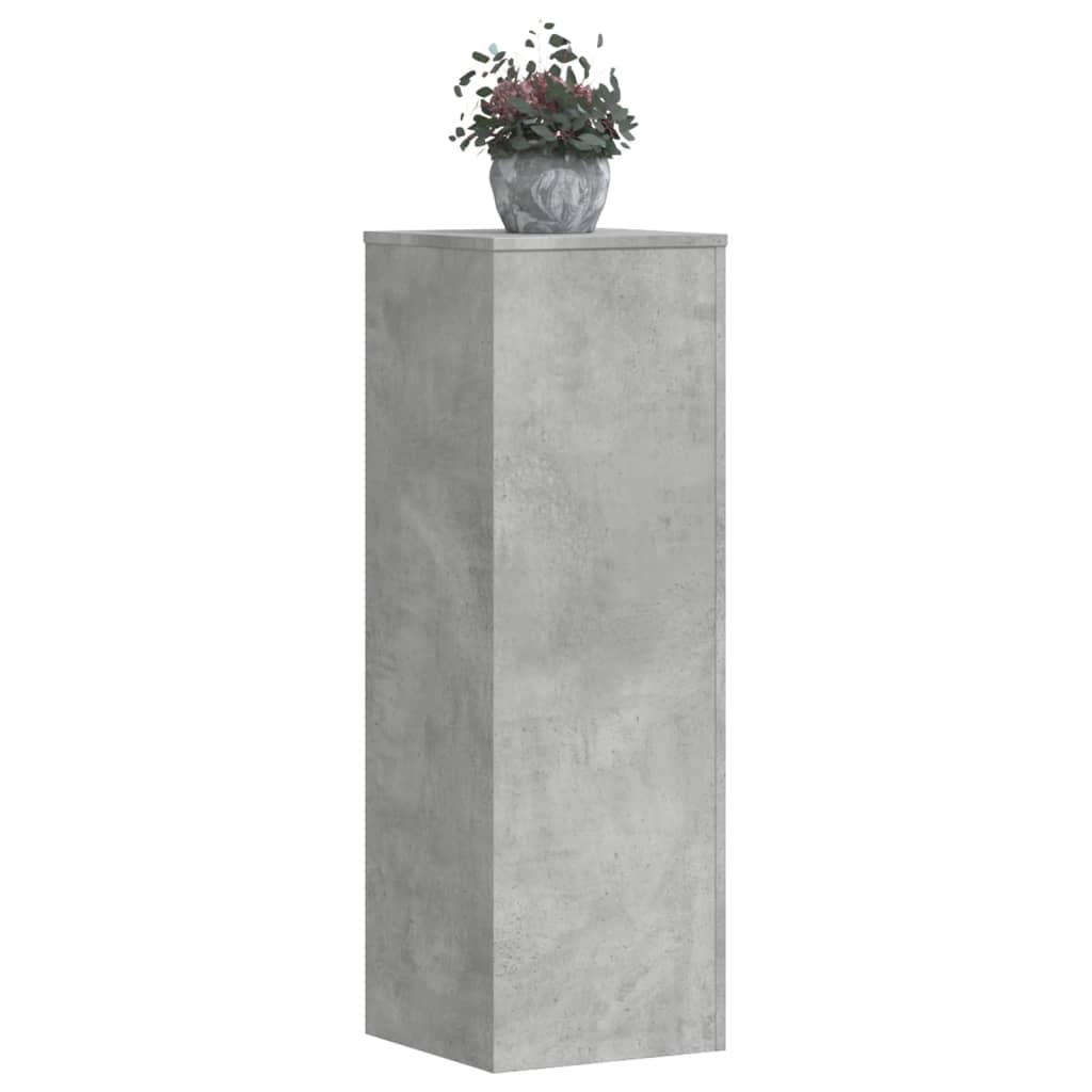 vidaXL Plant Stand Concrete Grey 33x33x100 cm Engineered Wood