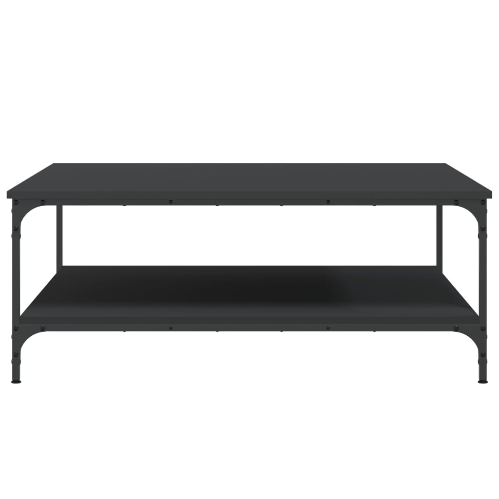 vidaXL Coffee Table Black 100x100x40 cm Engineered Wood