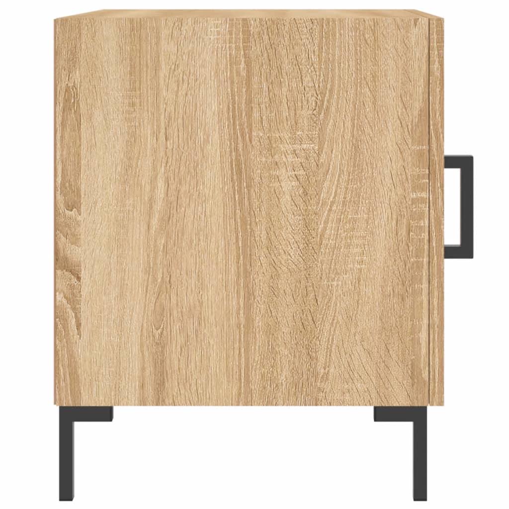 vidaXL Bedside Cabinets 2 pcs Sonoma Oak 40x40x50 cm Engineered Wood