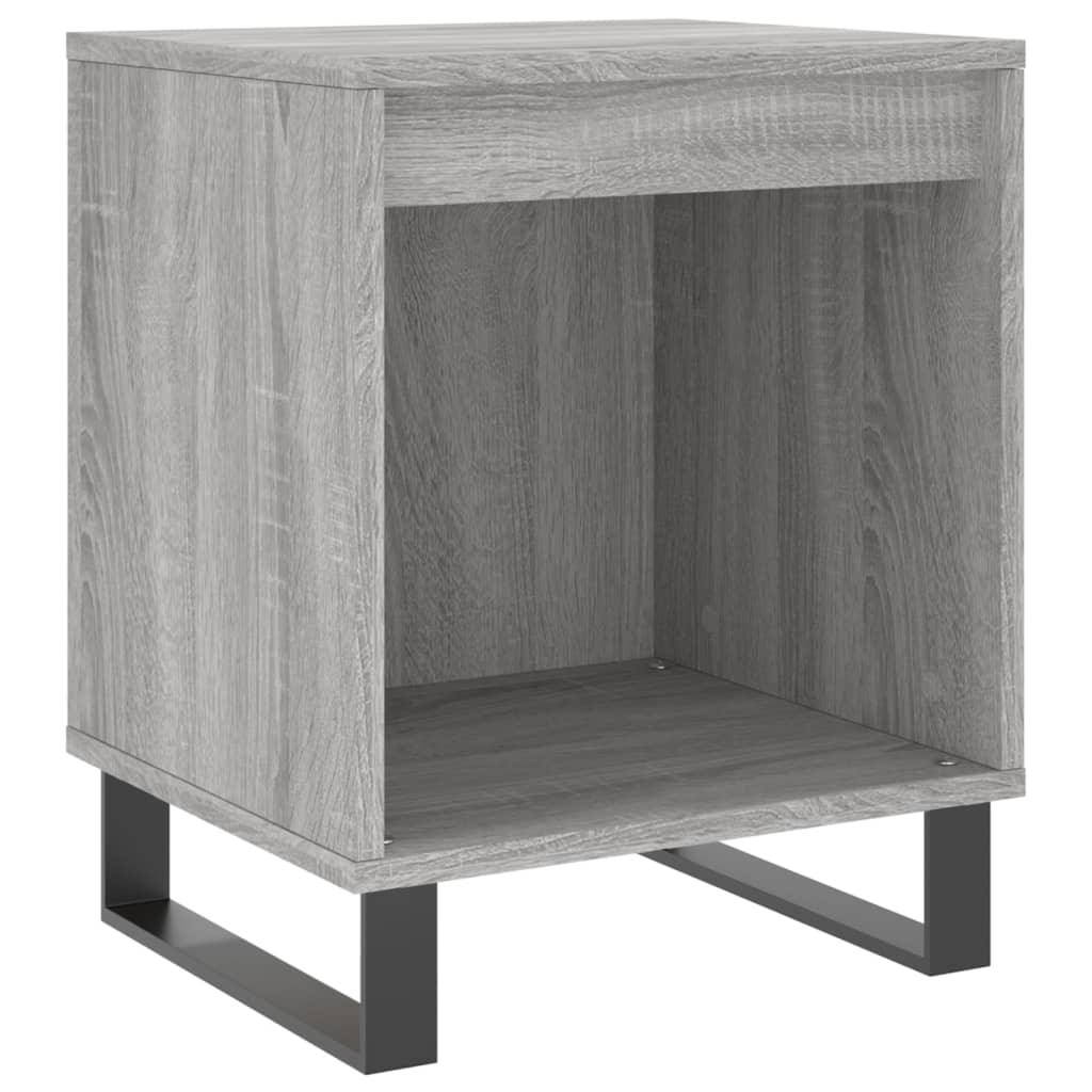 vidaXL Bedside Cabinet Grey Sonoma 40x35x50 cm Engineered Wood