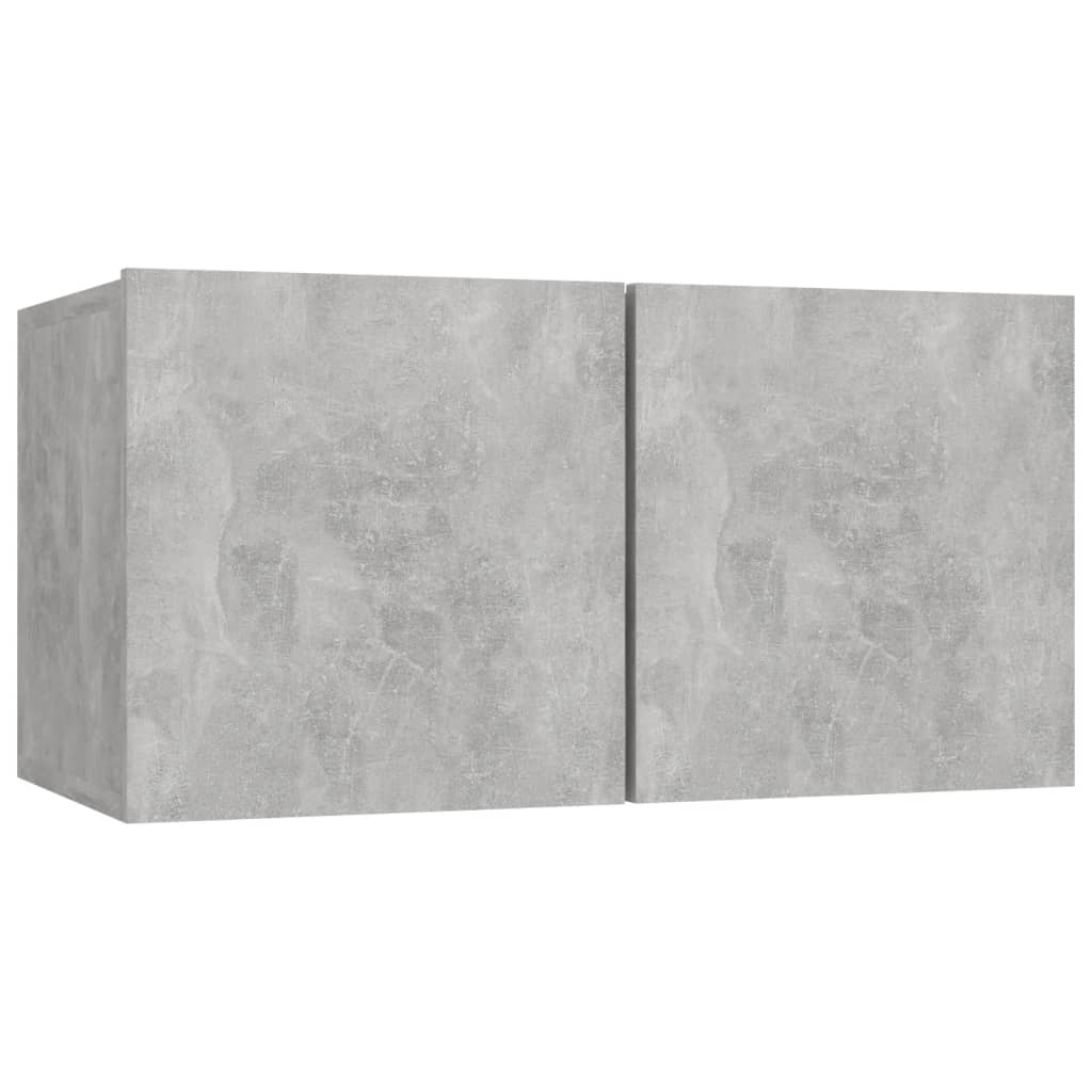 vidaXL 5 Piece TV Cabinet Set Concrete Grey Engineered Wood