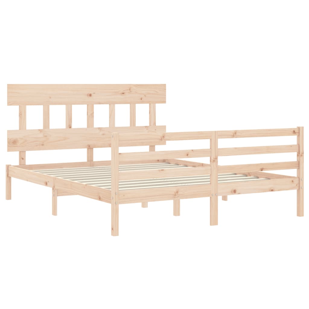 vidaXL Bed Frame without Mattress 160x200 cm Solid Wood