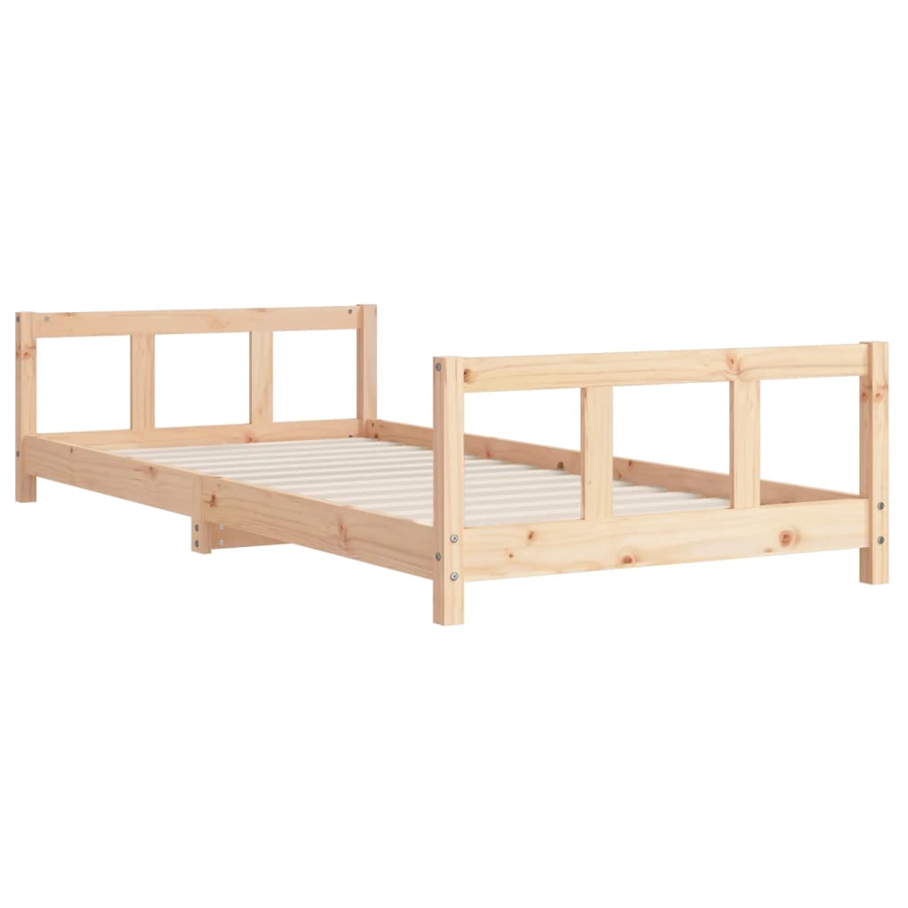 vidaXL Kids Bed Frame 90x200 cm Solid Wood Pine