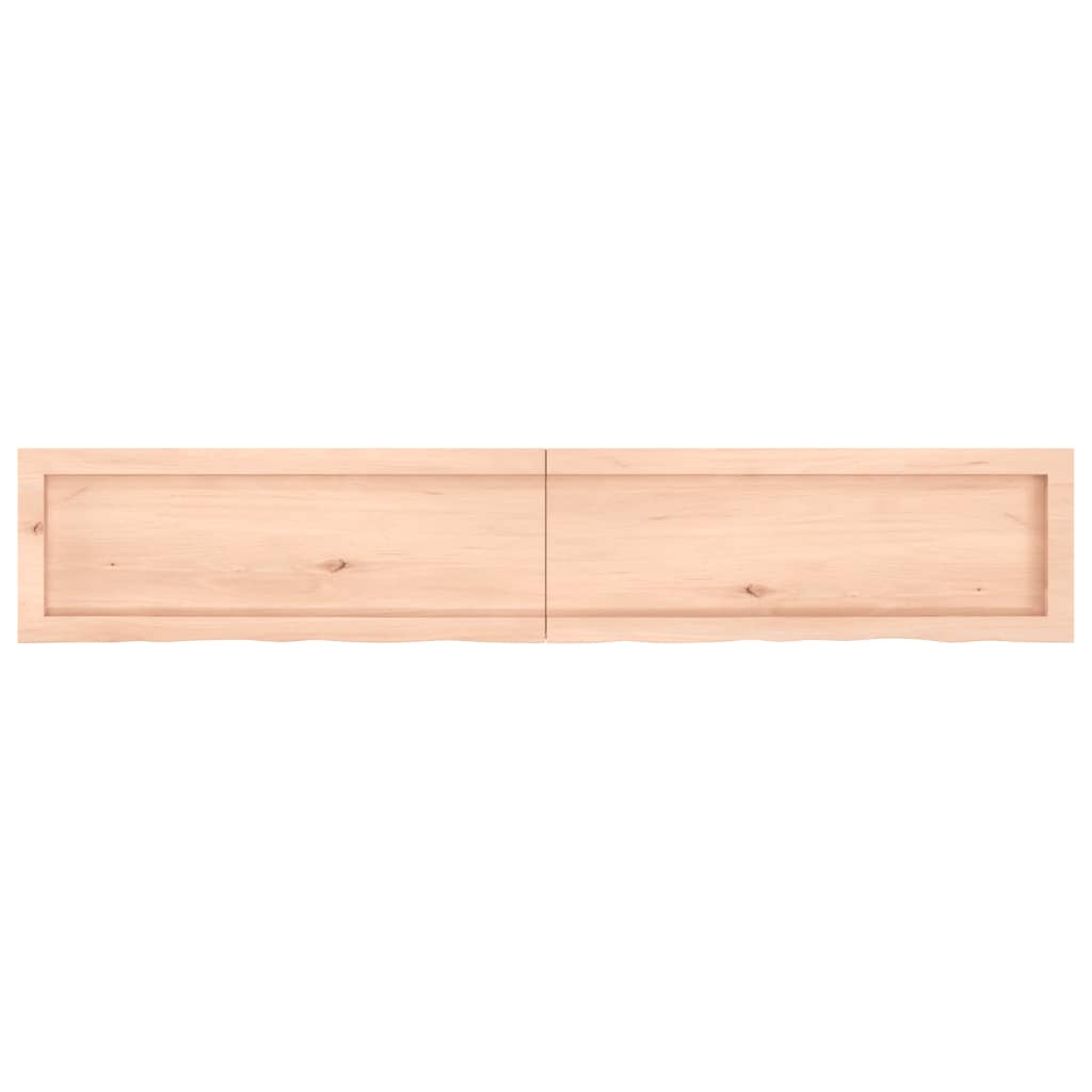 vidaXL Bathroom Countertop 160x30x(2-4) cm Untreated Solid Wood