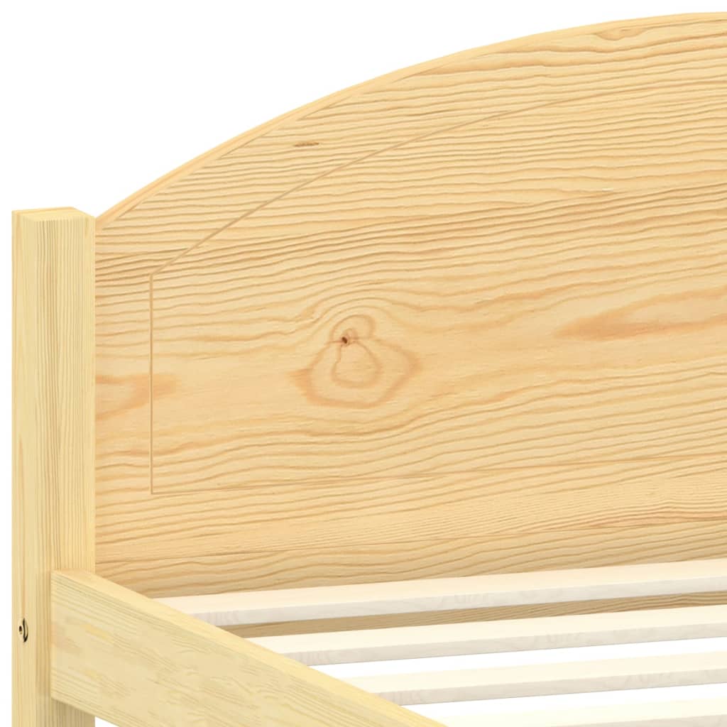 vidaXL Bed Frame without Mattress Solid Pine Wood 100x200 cm