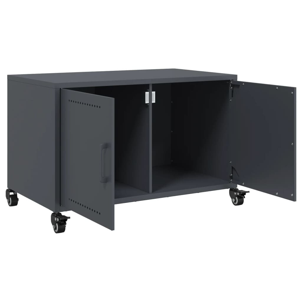 vidaXL TV Cabinet Anthracite 68x39x43.5 cm Steel