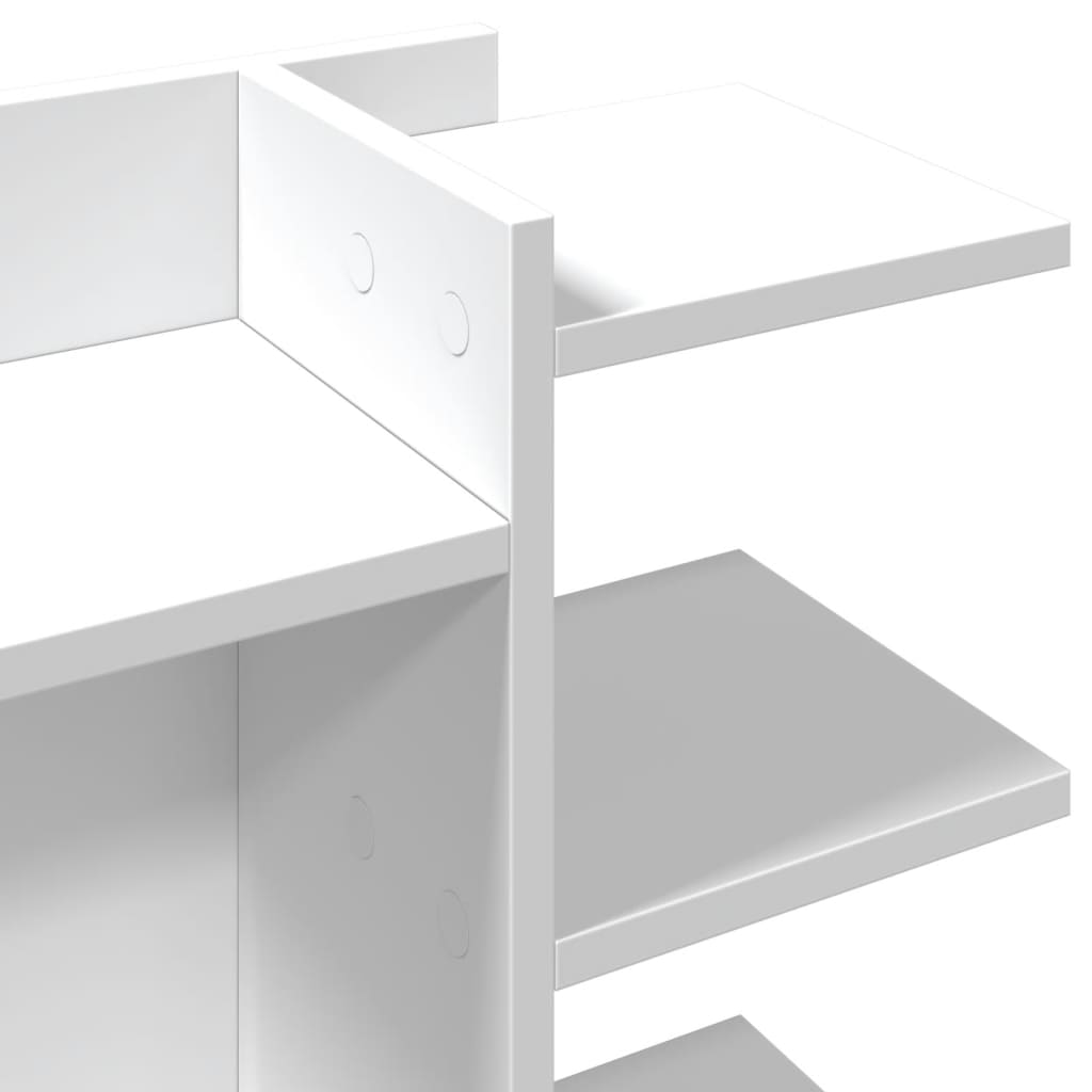 vidaXL Desk Organiser White 42x21.5x42 cm Engineered wood