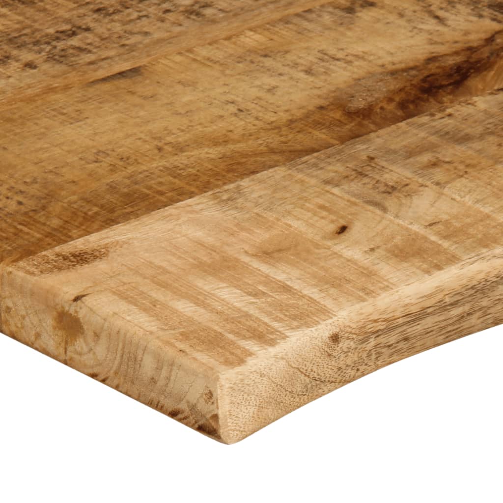 vidaXL Table Top 120x60x2.5 cm Live Edge Solid Wood Rough Mango