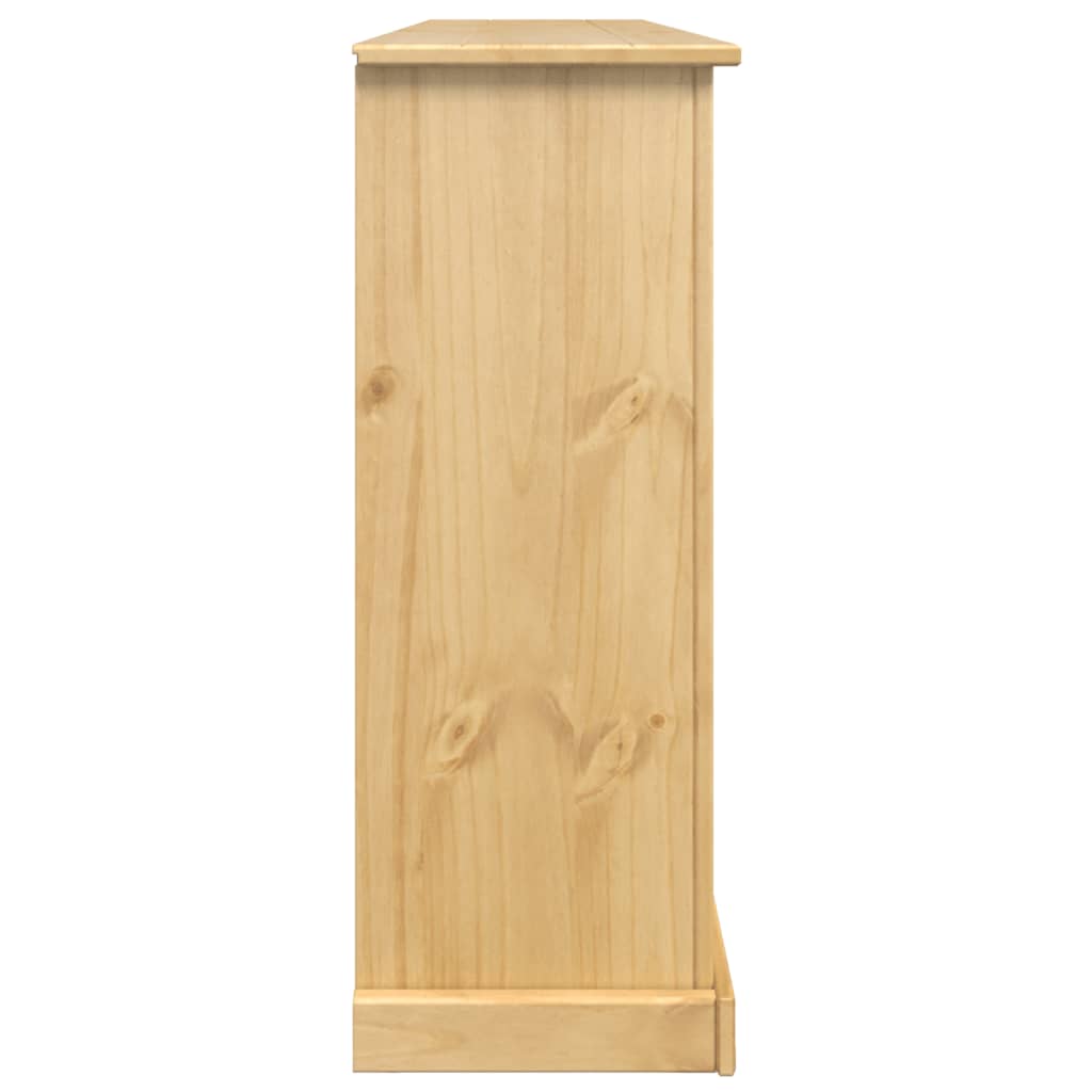 vidaXL Shoe Cabinet Corona 99x32x85 cm Solid Wood Pine