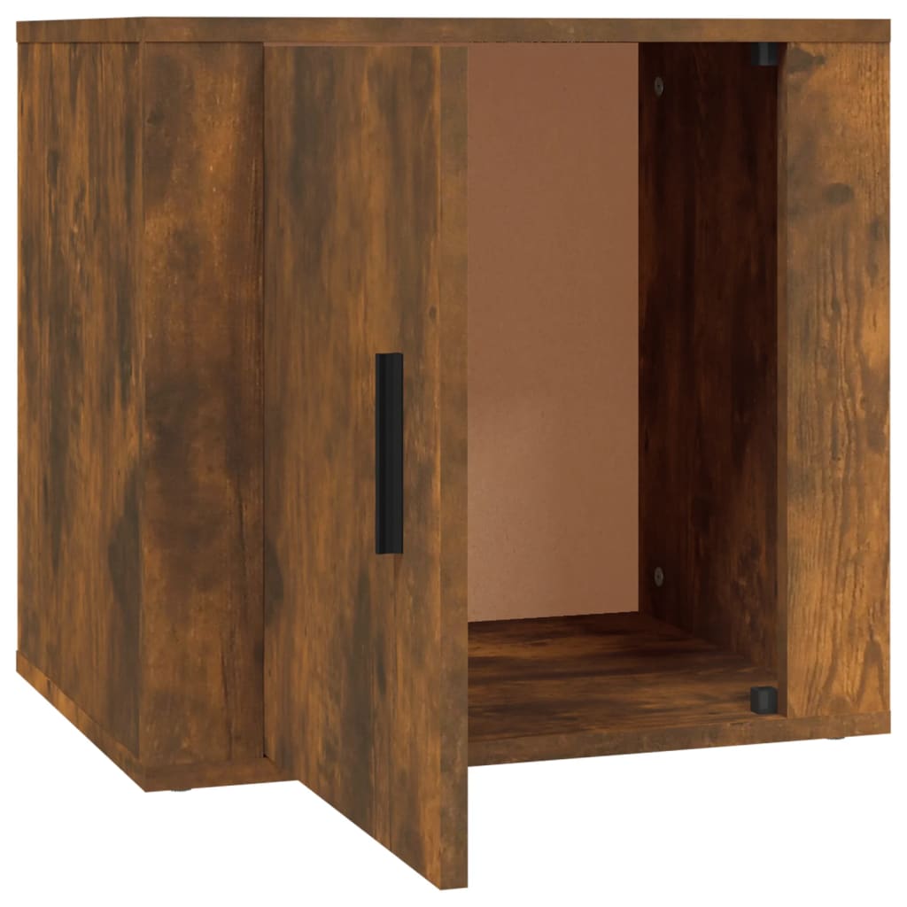vidaXL Bedside Cabinet Smoked Oak 50x39x47 cm