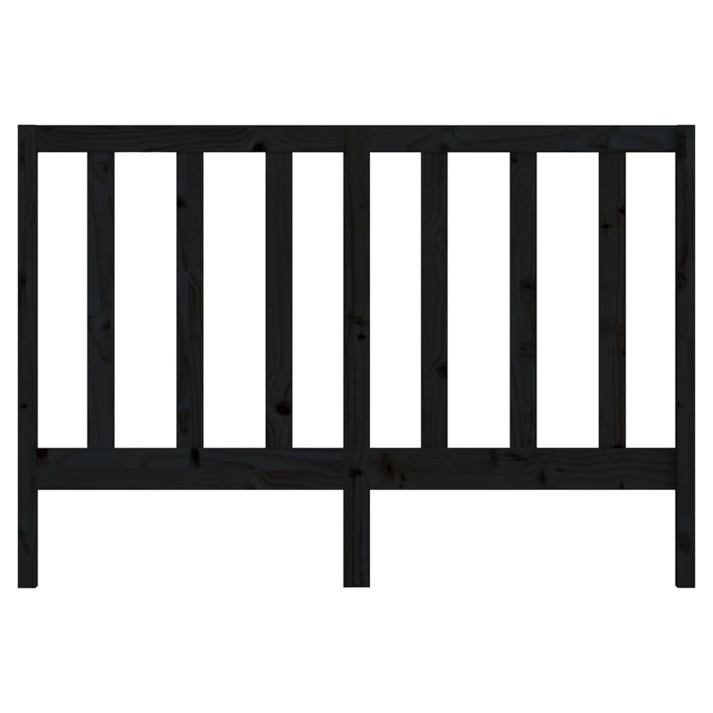 vidaXL Bed Headboard Black 166x4x100 cm Solid Wood Pine