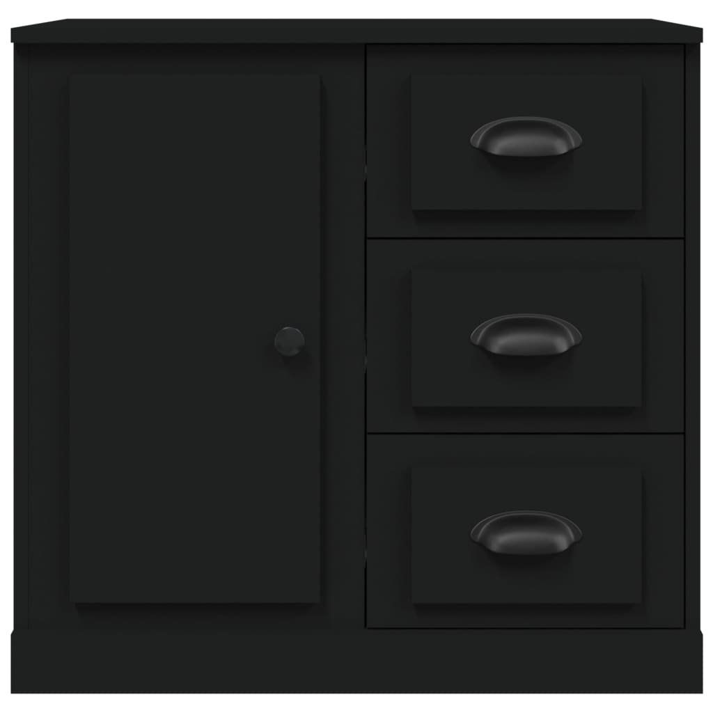 vidaXL Sideboard Black 70x35.5x67.5 cm Engineered Wood