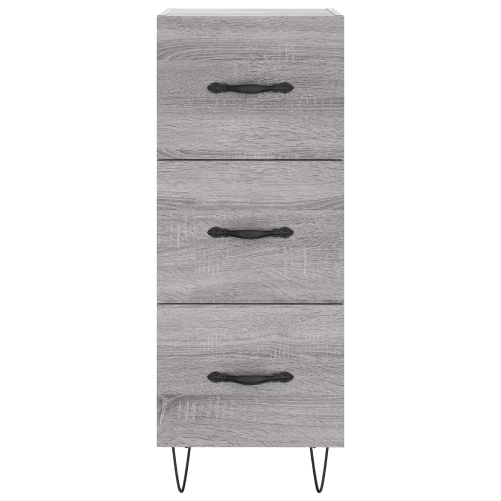 vidaXL Sideboard Grey Sonoma 34.5x34x90 cm Engineered Wood