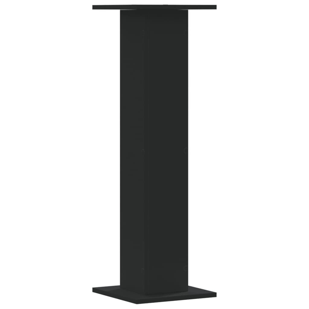 vidaXL Plant Stands 2 pcs Black 30x30x95 cm Engineered Wood